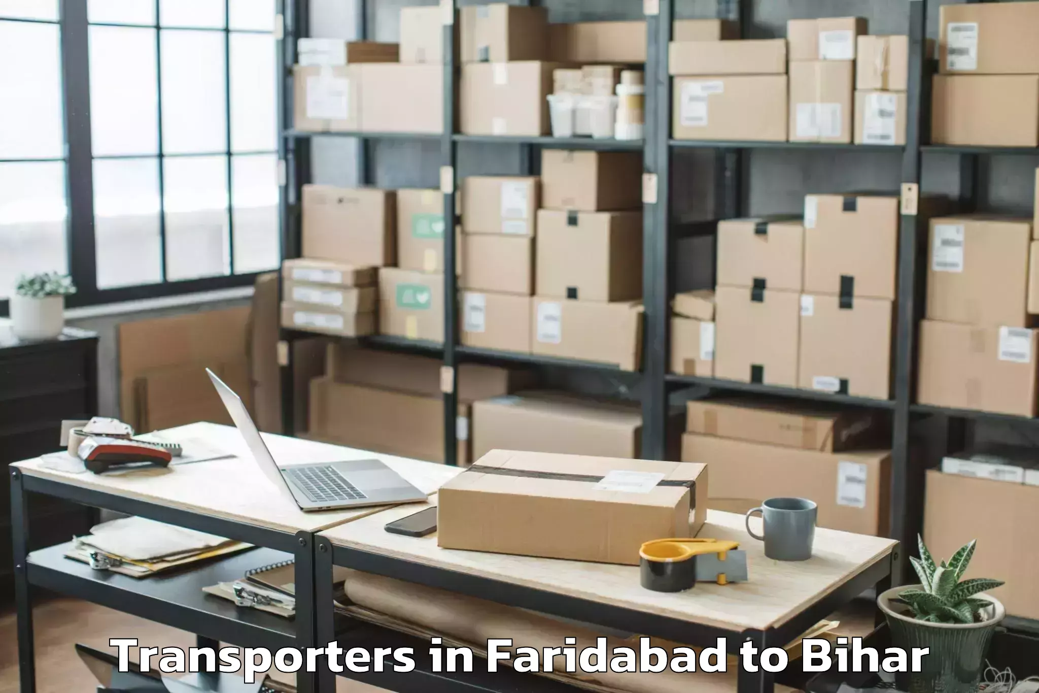 Professional Faridabad to Muzaffarpur Airport Mzu Transporters